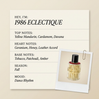 Les Bains Guerbois 1986 ECLECTIQUE fragrance profile card