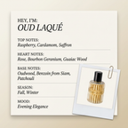 Les Bains Guerbois OUD LAQUÉ fragrance profile card