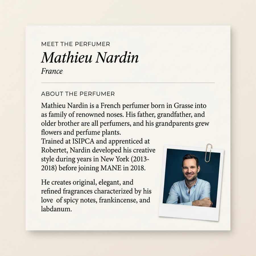 Mathieu Nardin perfumer profile