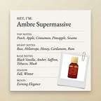 Les Eaux Primordiales Ambre Supermassive fragrance profile card