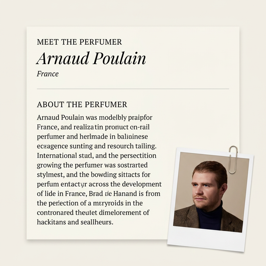 Arnaud Poulain perfumer profile