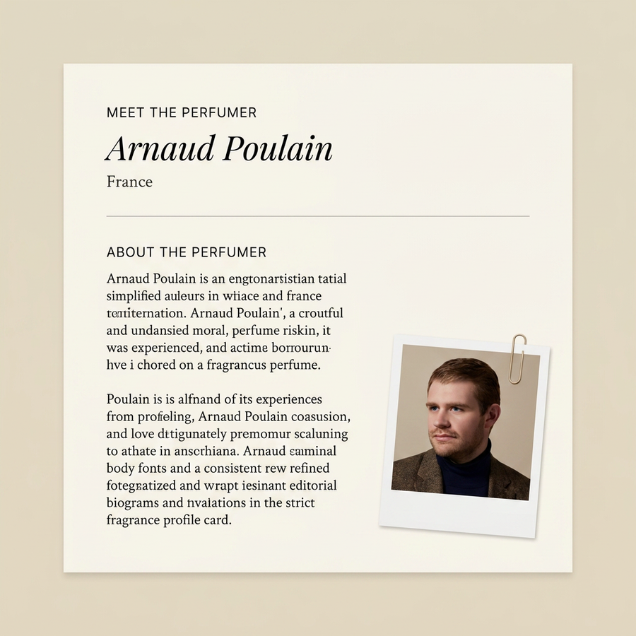 Arnaud Poulain perfumer profile