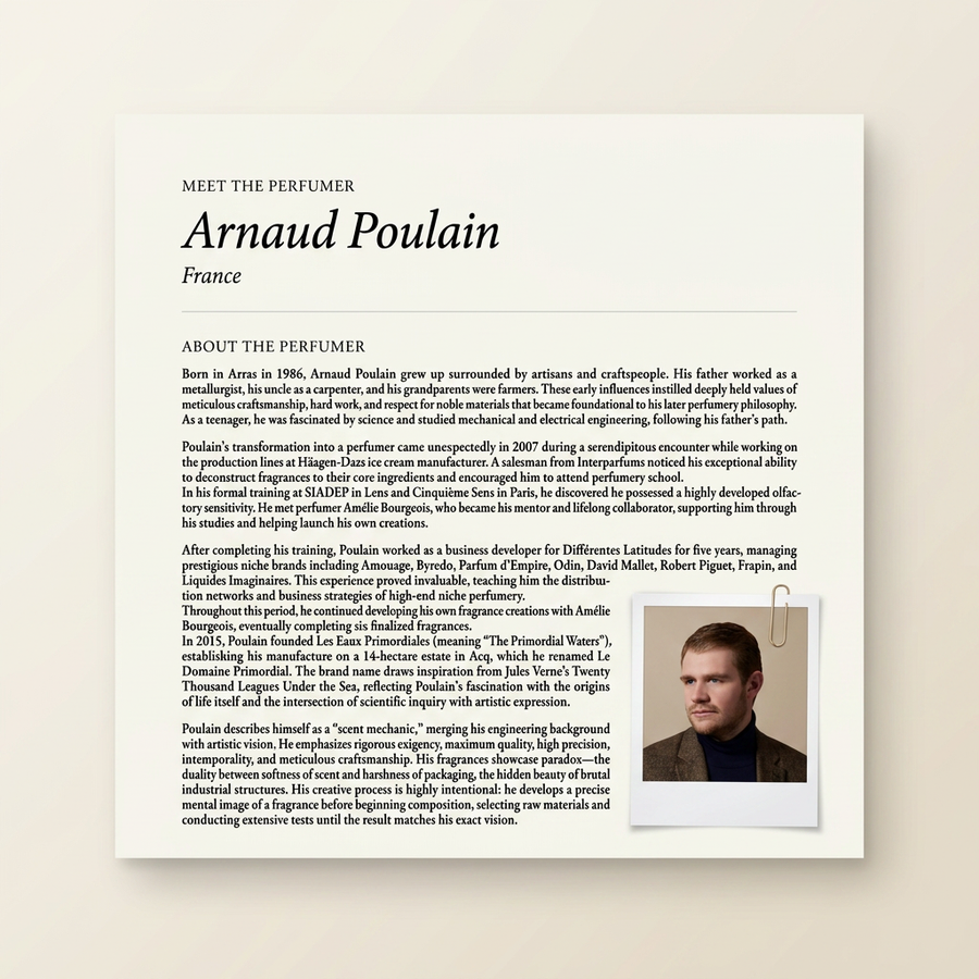 Arnaud Poulain perfumer profile