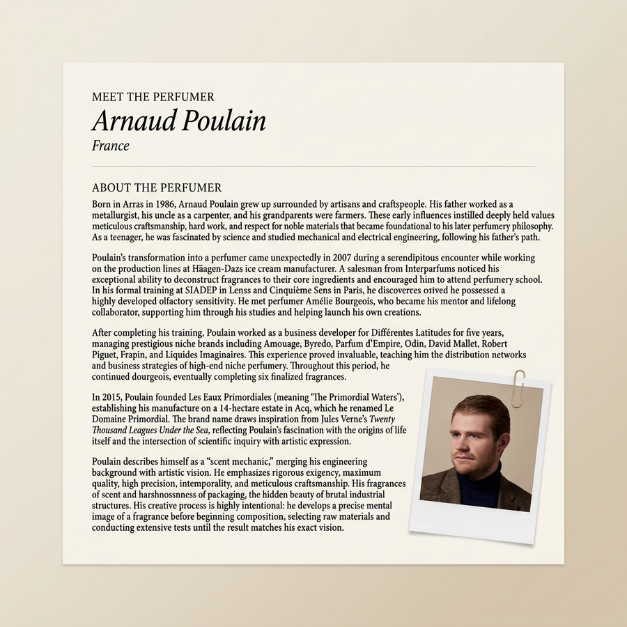 Arnaud Poulain perfumer profile