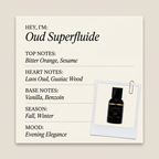 Les Eaux Primordiales Oud Superfluide fragrance profile card