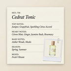 Liquides Imaginaires Cedrat Tonic fragrance profile card