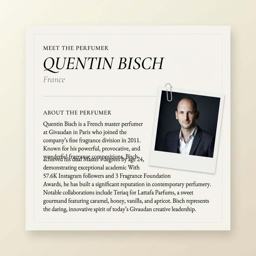 QUENTIN BISCH perfumer profile
