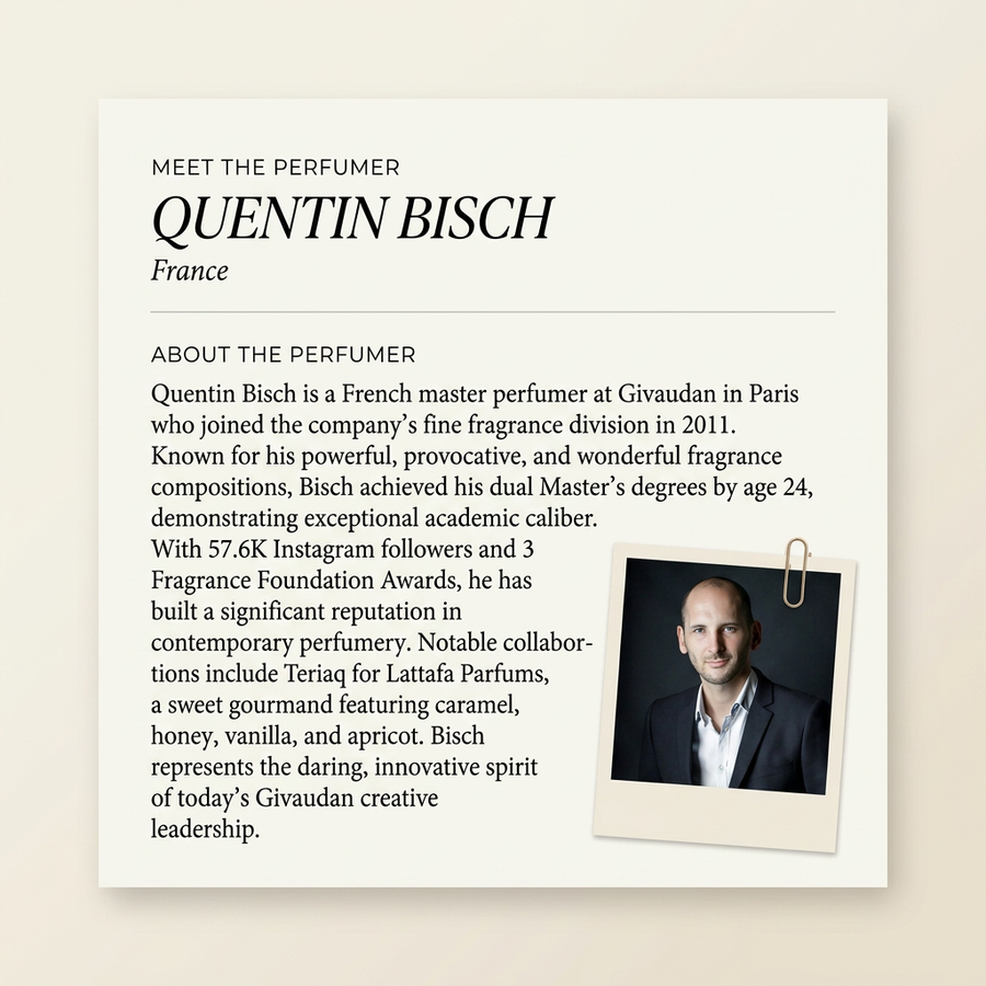 QUENTIN BISCH perfumer profile