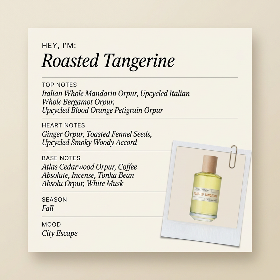 Liquides Imaginaires Roasted Tangerine fragrance profile card