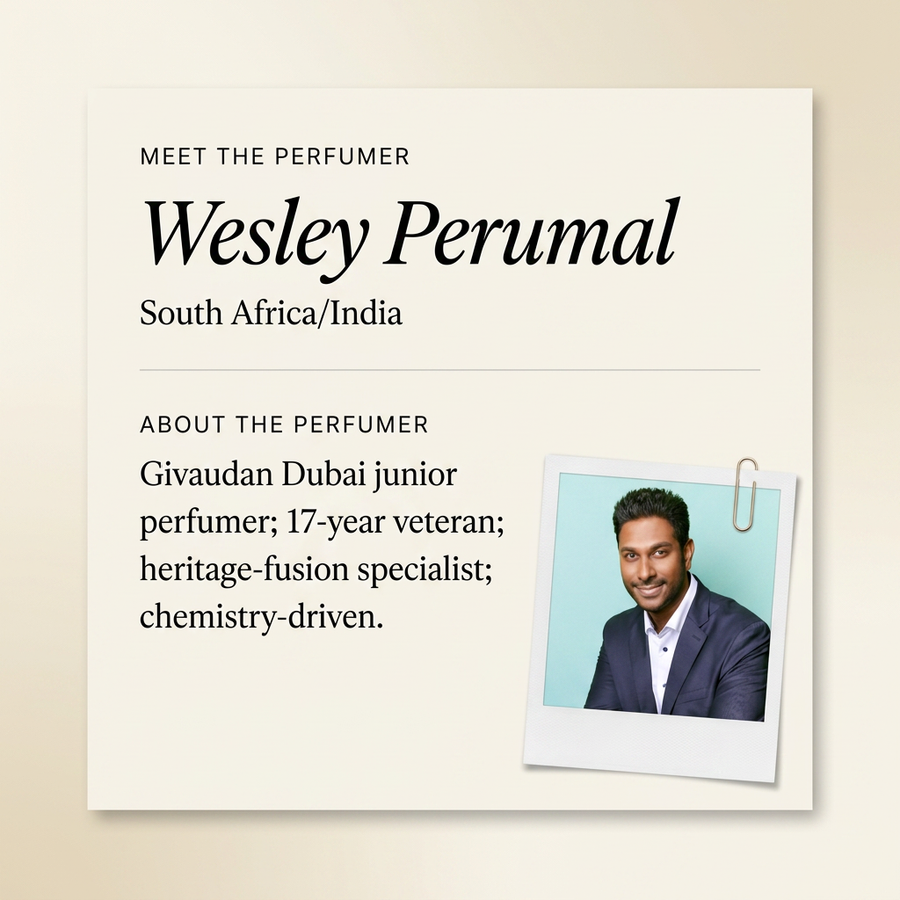 Wesley Perumal perfumer profile
