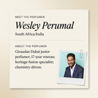 Wesley Perumal perfumer profile