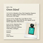 Lorenzo Pazzaglia Green Island fragrance profile card