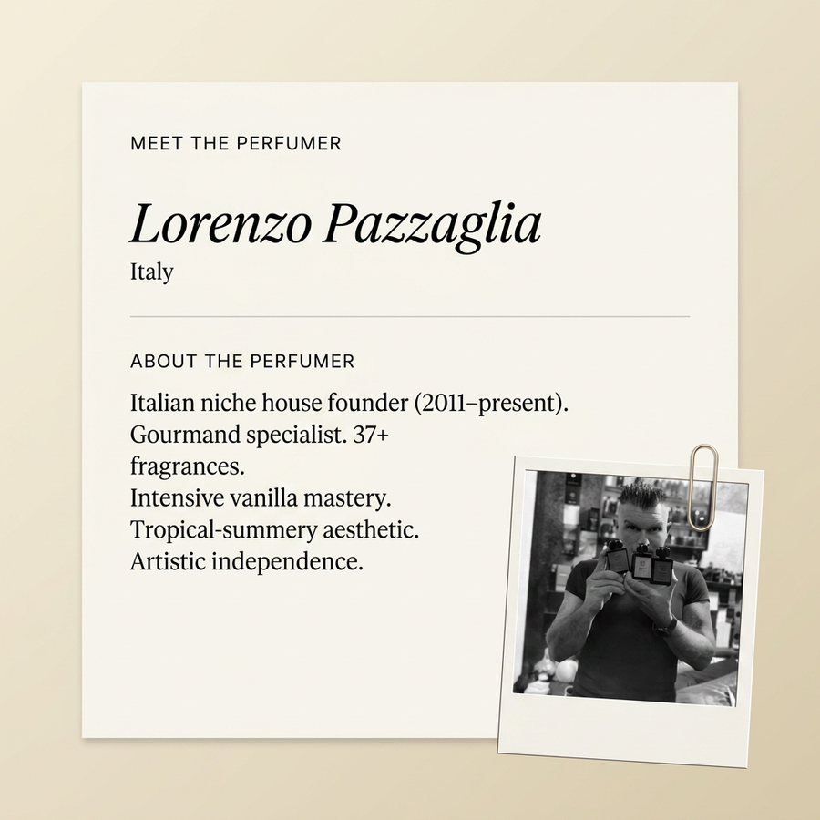 Lorenzo Pazzaglia perfumer profile