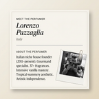Lorenzo Pazzaglia perfumer profile