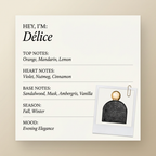 M. Micallef Délice fragrance profile card