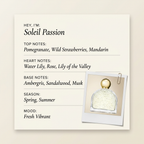 M. Micallef Soleil Passion fragrance profile card