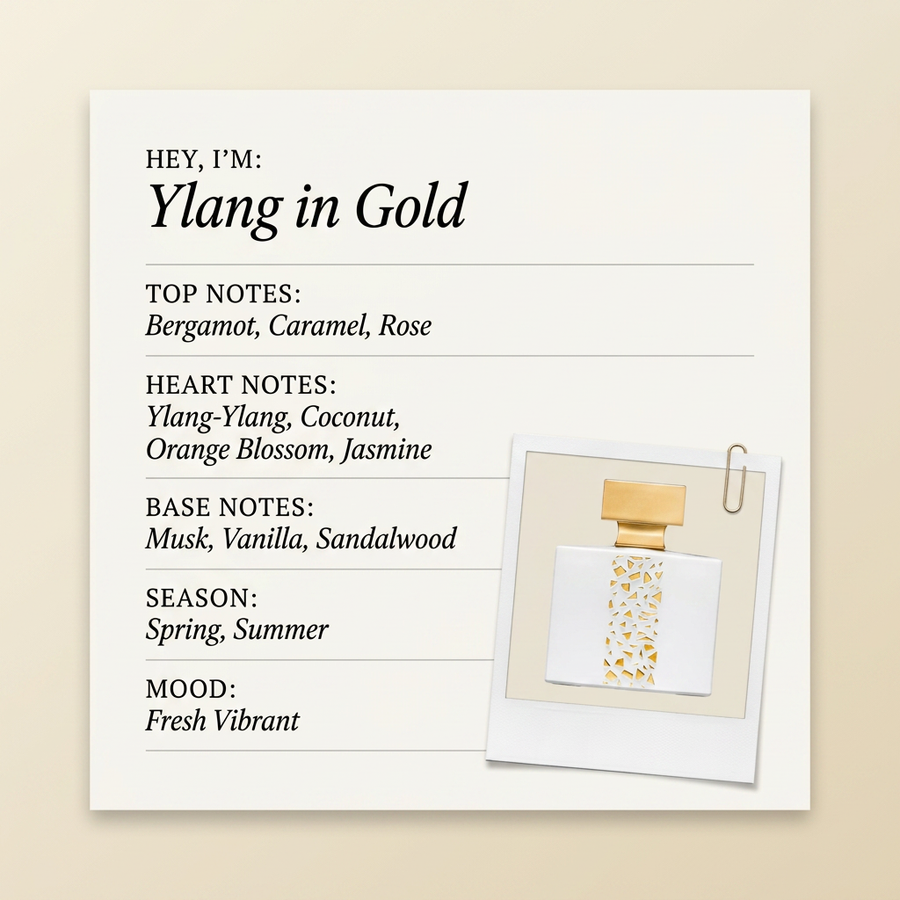M. Micallef Ylang in Gold fragrance profile card