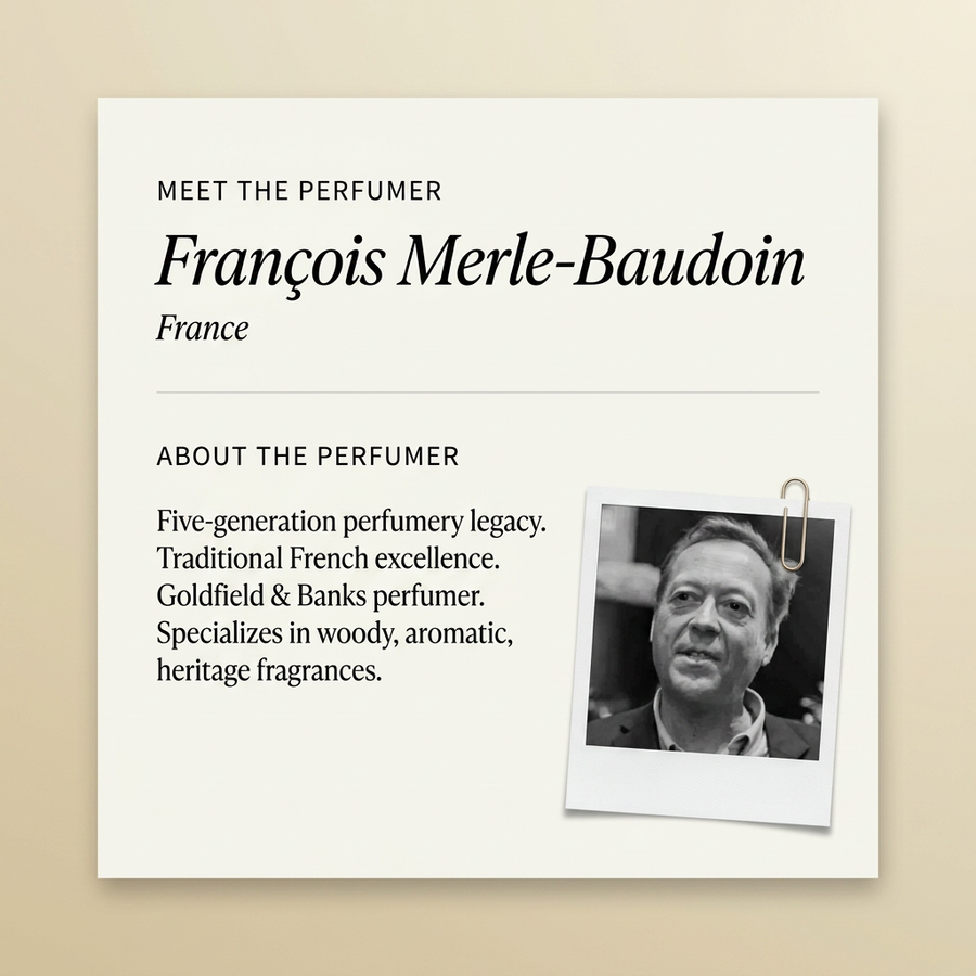 François Merle-Baudoin perfumer profile