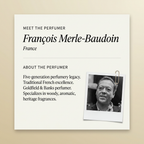 François Merle-Baudoin perfumer profile