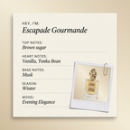 Maison Mataha Escapade Gourmande fragrance profile card