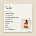 Maison Tahité Vanilla² fragrance profile card