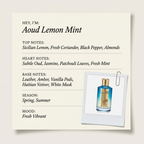 Mancera Paris Aoud Lemon Mint fragrance profile card