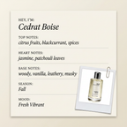 Mancera Paris Cedrat Boise fragrance profile card