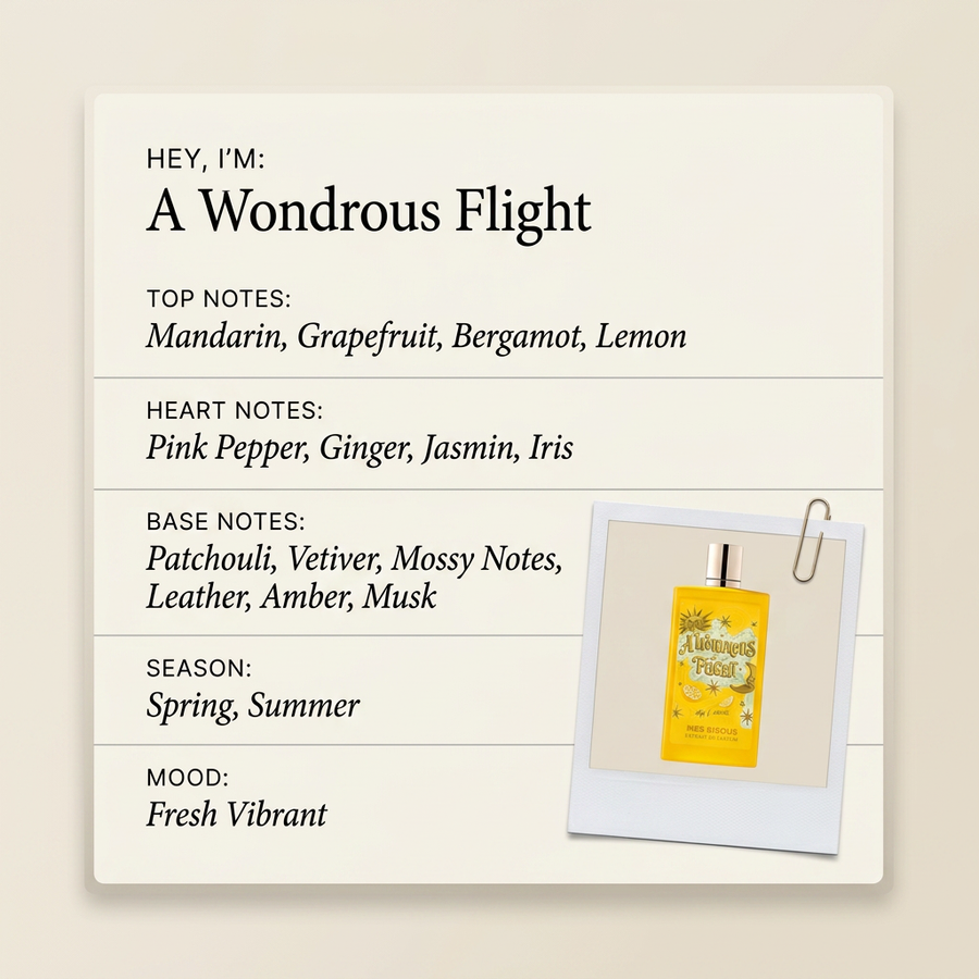 Mes Bisous A Wondrous Flight fragrance profile card