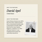David Apel perfumer profile
