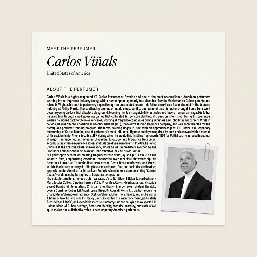 Carlos Viñals perfumer profile