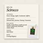 Moresque Scirocco fragrance profile card