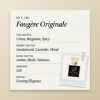 Moseha Fougère Originale fragrance profile card