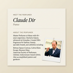 Claude Dir perfumer profile