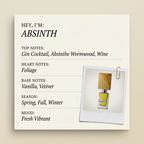 Nasomatto ABSINTH fragrance profile card