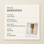 Nasomatto BARAONDA fragrance profile card