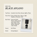 Nasomatto BLACK AFGANO fragrance profile card