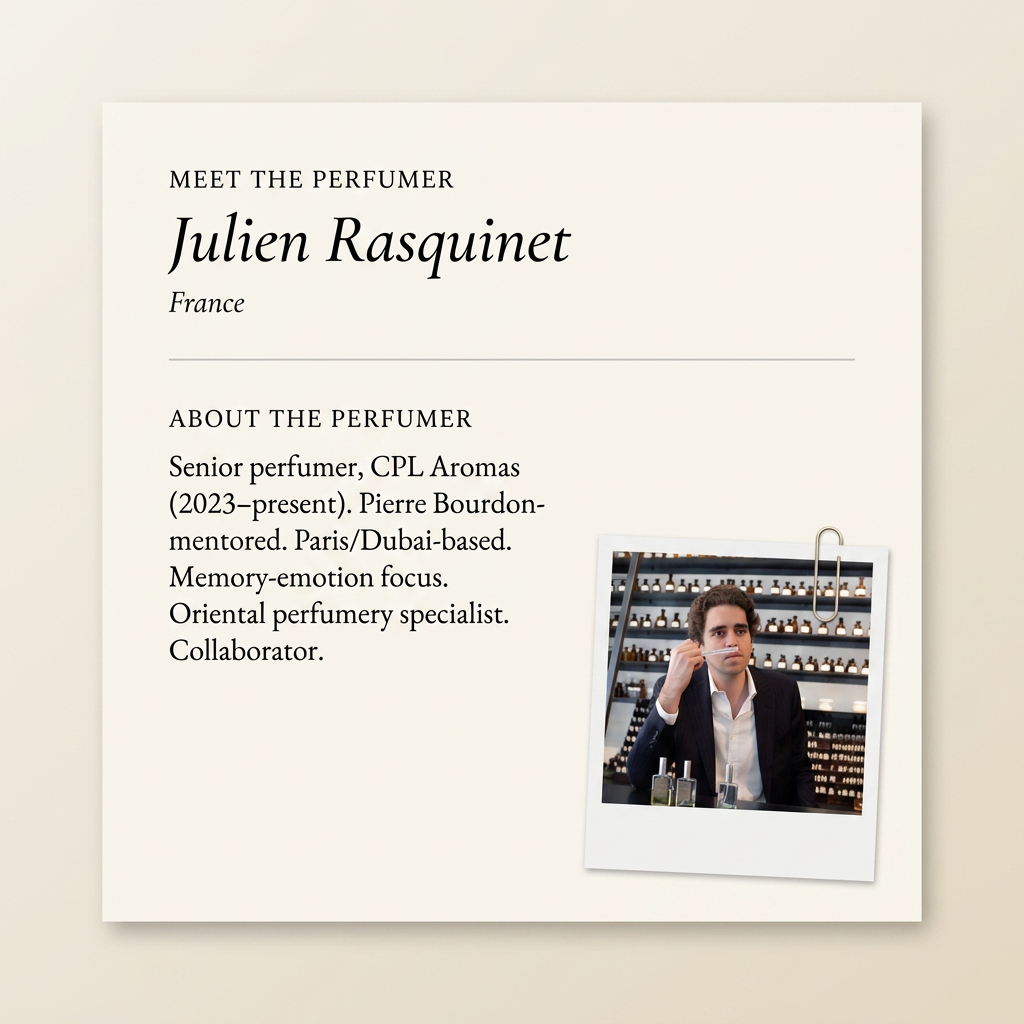Julien Rasquinet perfumer profile