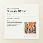 Serge De Oliveira perfumer profile