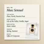 Nectar Olfactif Musc Sensuel fragrance profile card