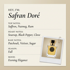Nectar Olfactif Safran Doré fragrance profile card