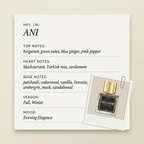 Nishane ANI fragrance profile card