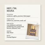 Nishane MANA fragrance profile card