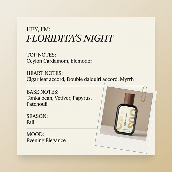 Obvious Parfums FLORIDITA'S NIGHT fragrance profile card