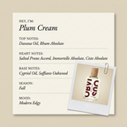 Obvious Parfums Plum Cream fragrance profile card