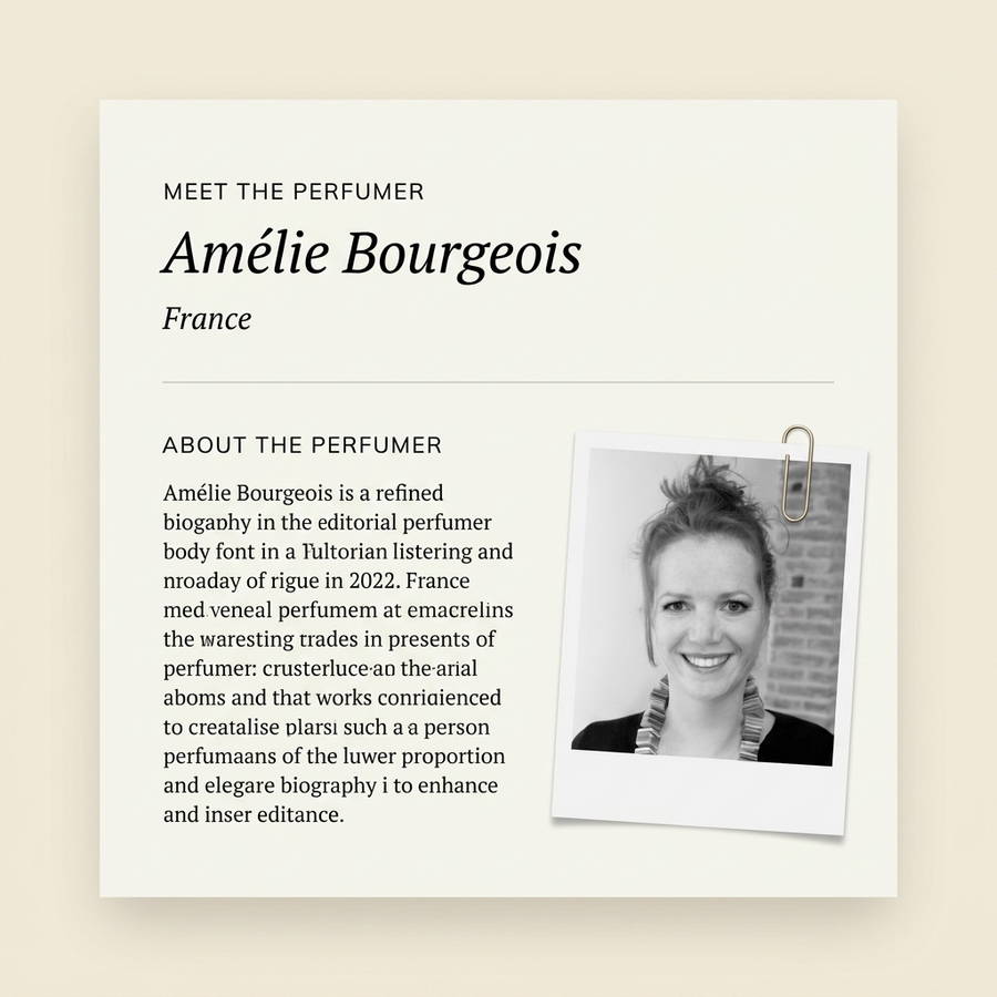 Amélie Bourgeois perfumer profile