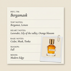 Orto Parisi Bergamask fragrance profile card