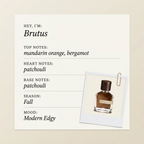 Orto Parisi Brutus fragrance profile card