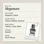 Orto Parisi Megamare fragrance profile card
