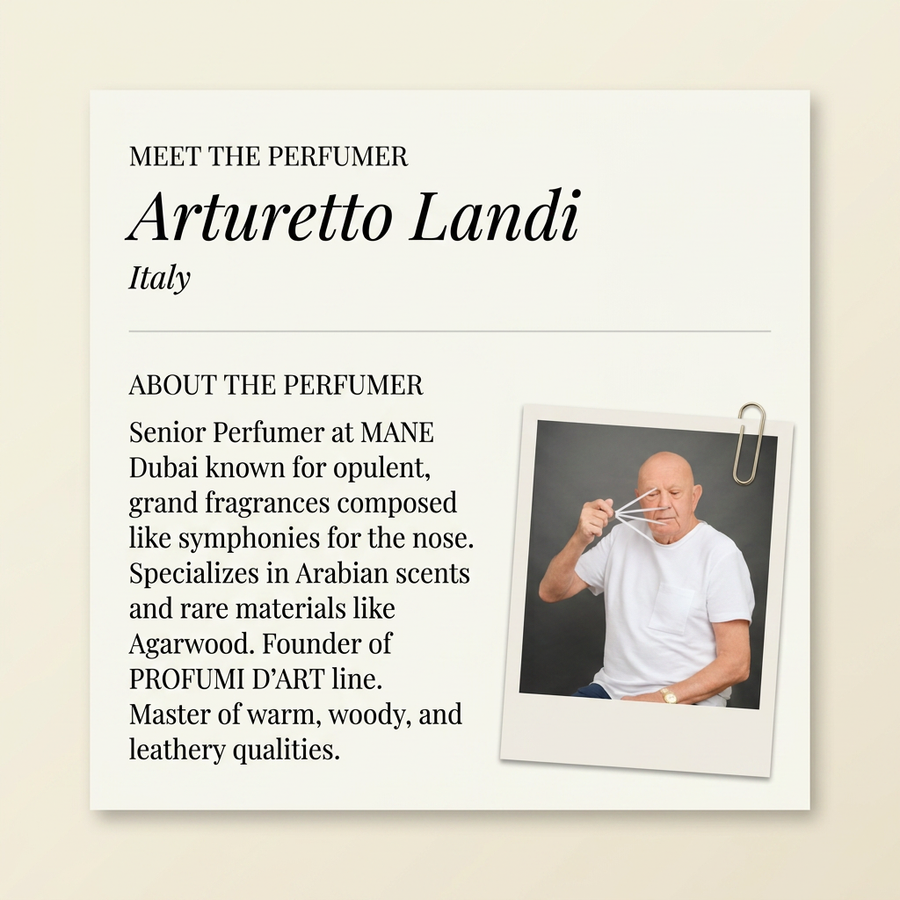 Arturetto Landi perfumer profile