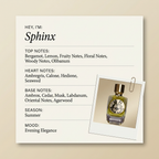 Parfum De Mahzen Sphinx fragrance profile card